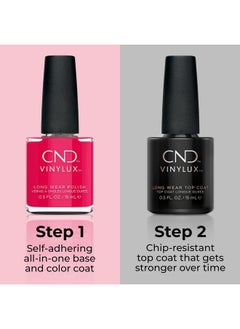 CND Vinylux Longwear Red Nail Polish Gellike Shine & Chip Resistant Color 0.5 Fl Oz  - Image 5