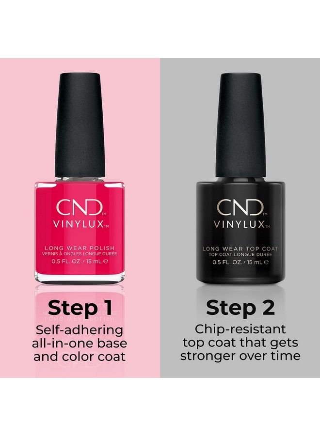 CND Vinylux Longwear Red Nail Polish Gellike Shine & Chip Resistant Color 0.5 Fl Oz - Image 5