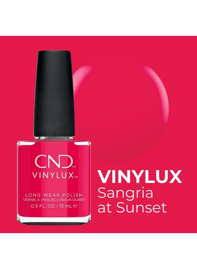 CND Vinylux Longwear Red Nail Polish Gellike Shine & Chip Resistant Color 0.5 Fl Oz - Image 3