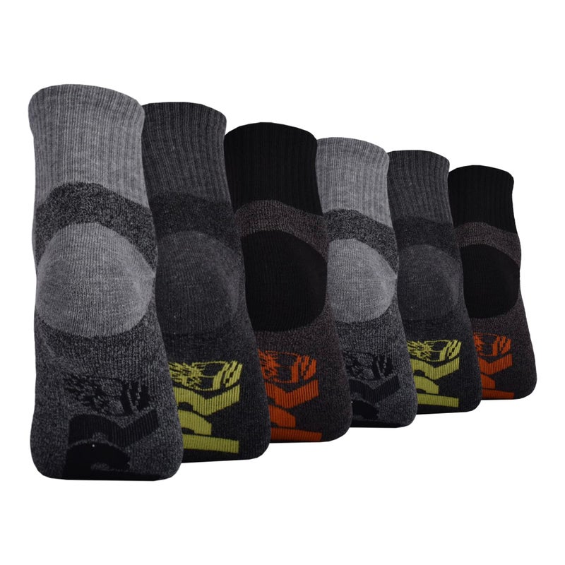 Timberland PRO mens 6-pack Quarter Sock, Multi (6 Pack), Large US - Image 3