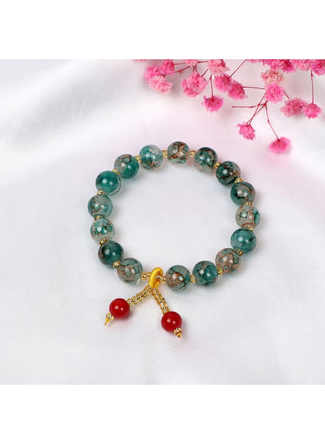 Red Bean Crystal Staple Bracelet Korean Crystal Buddha Girl Bracelet Bracelet Popular Couple Gift Stall