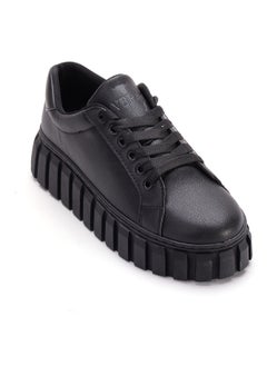 Vbranda Women's Black Casual Platform Sneakers SN-14-BLACK  - Image 1