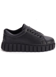Vbranda Women's Black Casual Platform Sneakers SN-14-BLACK  - Image 2