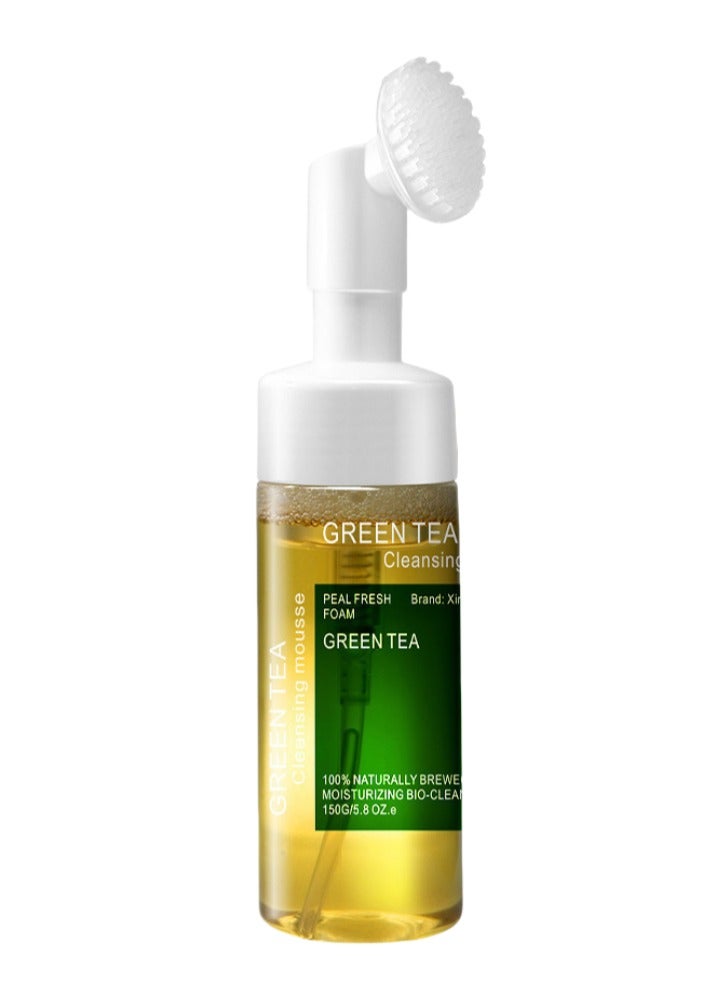 Green Tea Real Fresh Foam Cleanser, Green Tea 150g - Soothing & Hydrating Gentle Cleansing Foam with Real Green Tea, Clean Beauty - Korean Skin Care - Image 1