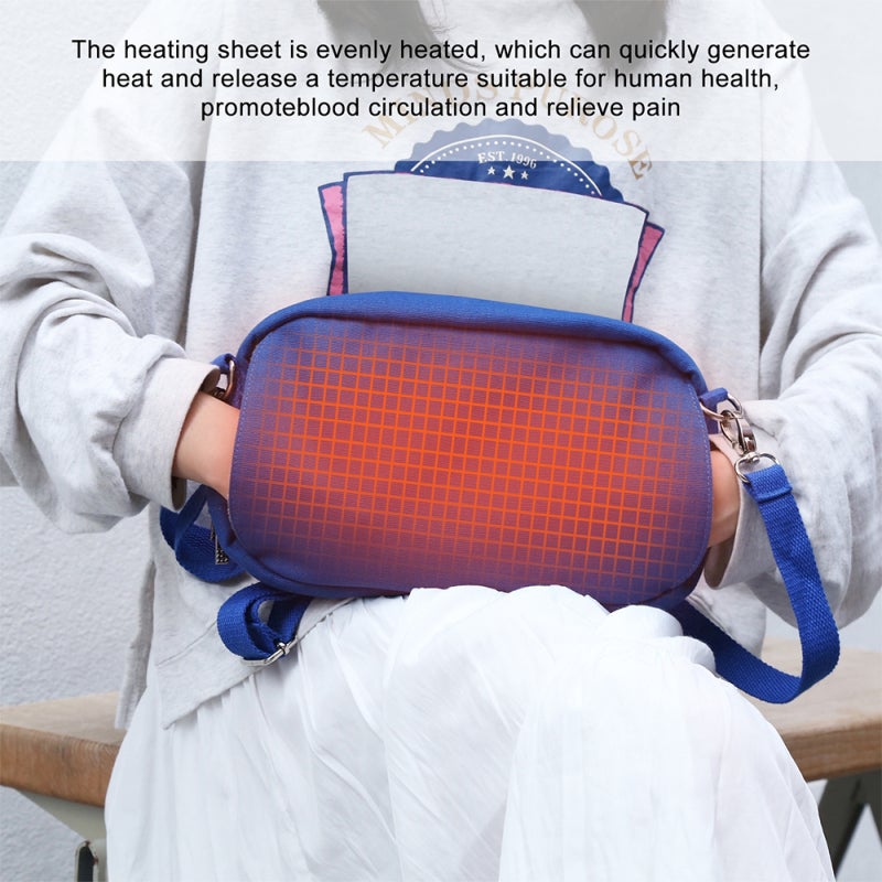 HAWEEL HWL2133 Heating Bag Case Fast Warming 4 Timer Modes Adjustable Temperature USB Crossbody One Shoulder Warm Hand Bags with Earphone Hole Heated Hand Muff Mobile Phone Tablet Digital Storage Bag - Image 3