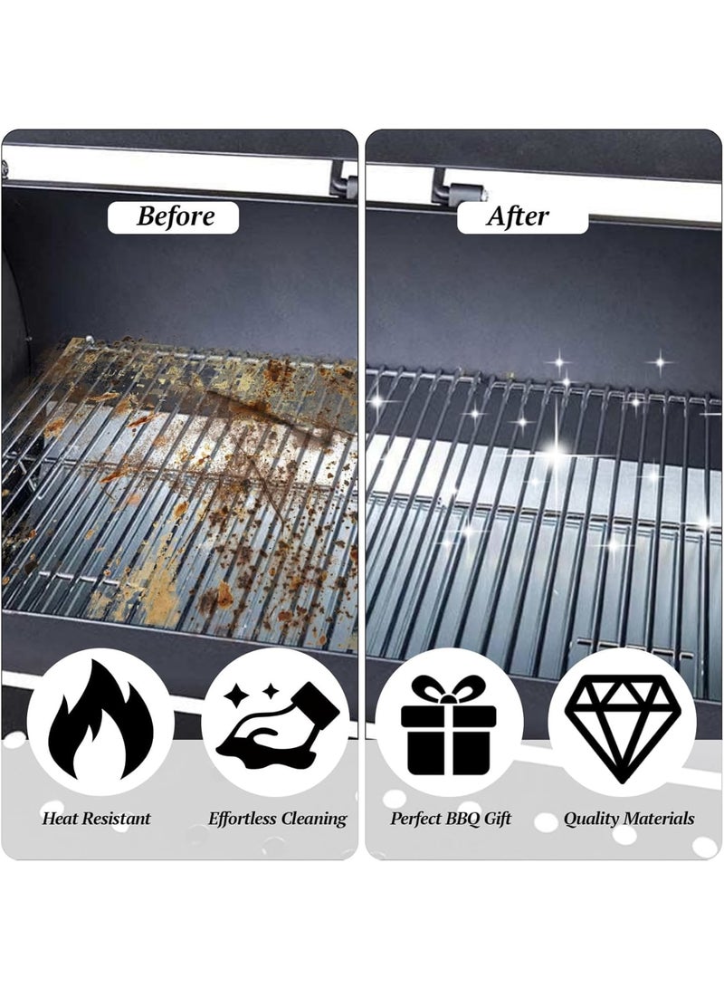 SOLARAE Griddle Cleaning Kit, Scouring Pads, Scouring Pads for Blackstone Accessories, Grill Accessories Cleaner Tool, Easy to Remove Stain, 6 Grill Scrubber Pads and 1 Handle, for Flat Top Grill - Image 3