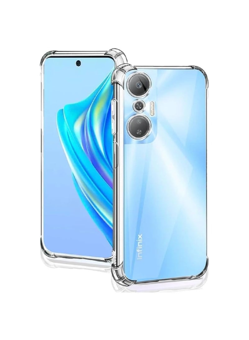 جراب شفاف مقاوم للصدمات متوافق مع هاتف Infinix Hot 20s