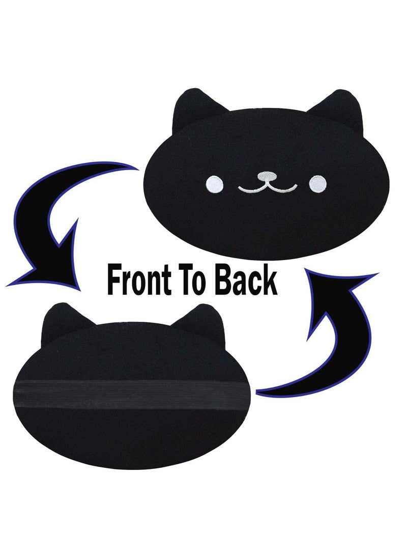 Adroitz Adroitz Black Neck Rest Car Univarsal Cushions Pack of 1  - Image 2