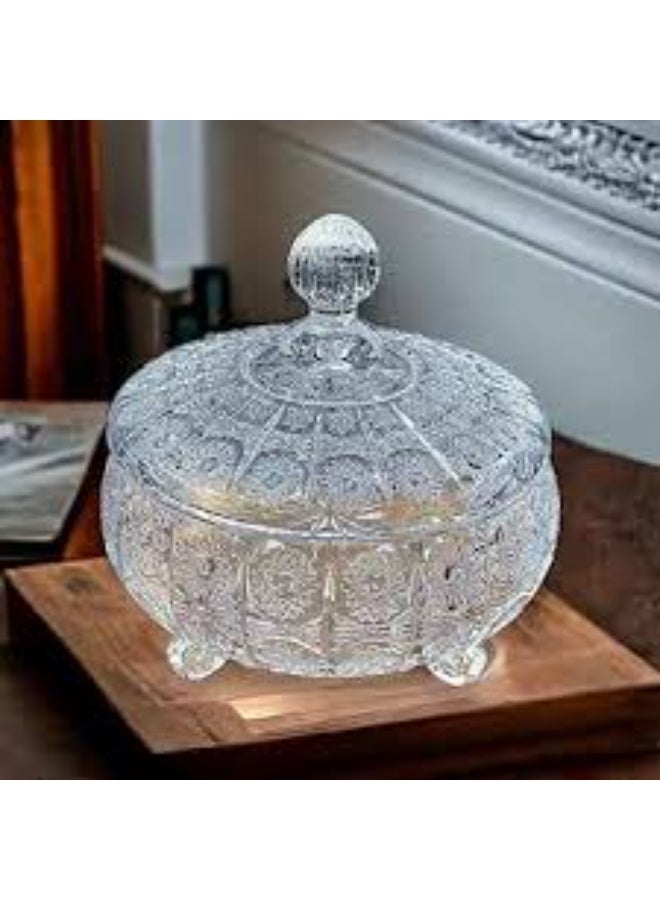 Glass candy dish
