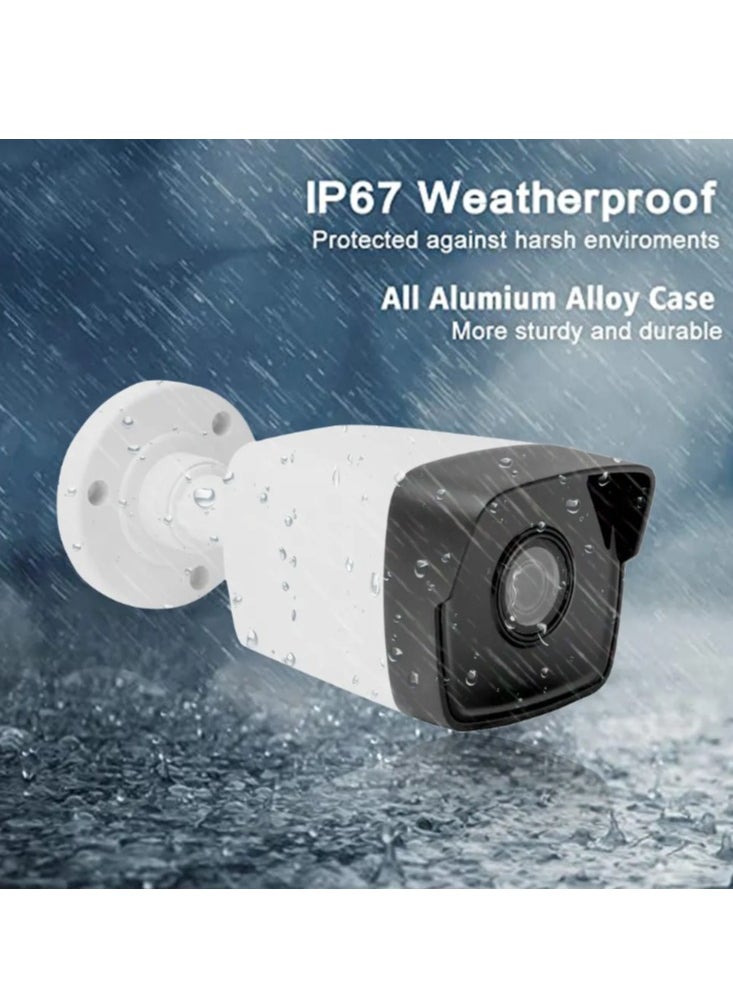 Napco - Napco Security Camera HD CCTV 1200TVL Surveillance System Kit for Home and Office/4CH DVR-4 Outdoor Cameras/Hard Disk/15 meters cable x 4/Night Vision/Waterproof/Android and iOs App - Image 1