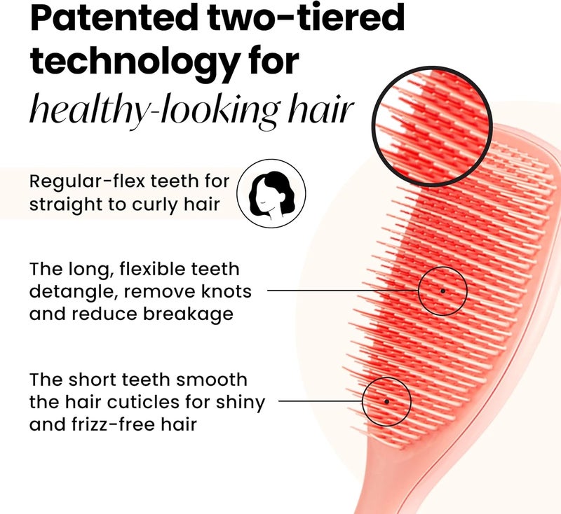 TANGLE TEEZER - Large Ultimate Detangler Peach Glow/Hair care/Peach Glow - Image 2