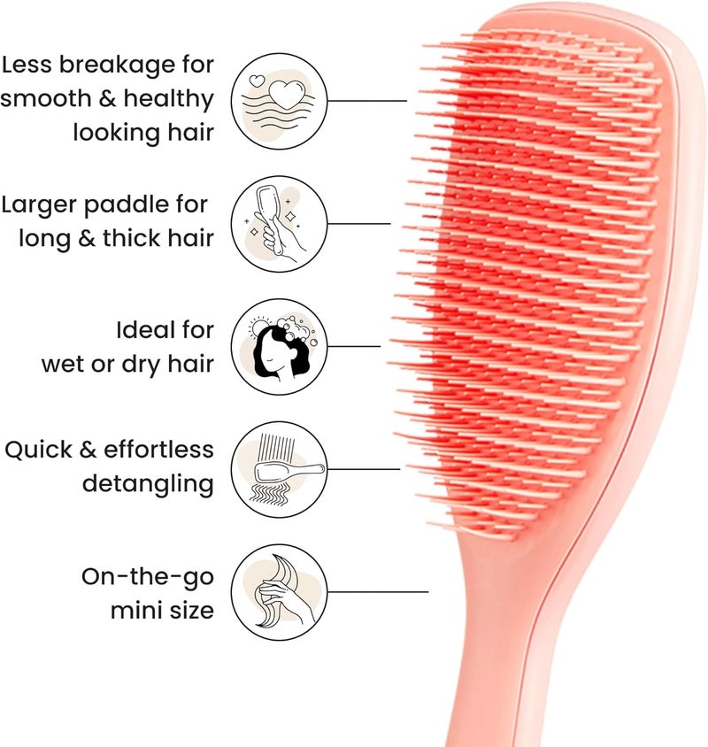 TANGLE TEEZER - Large Ultimate Detangler Peach Glow/Hair care/Peach Glow - Image 4