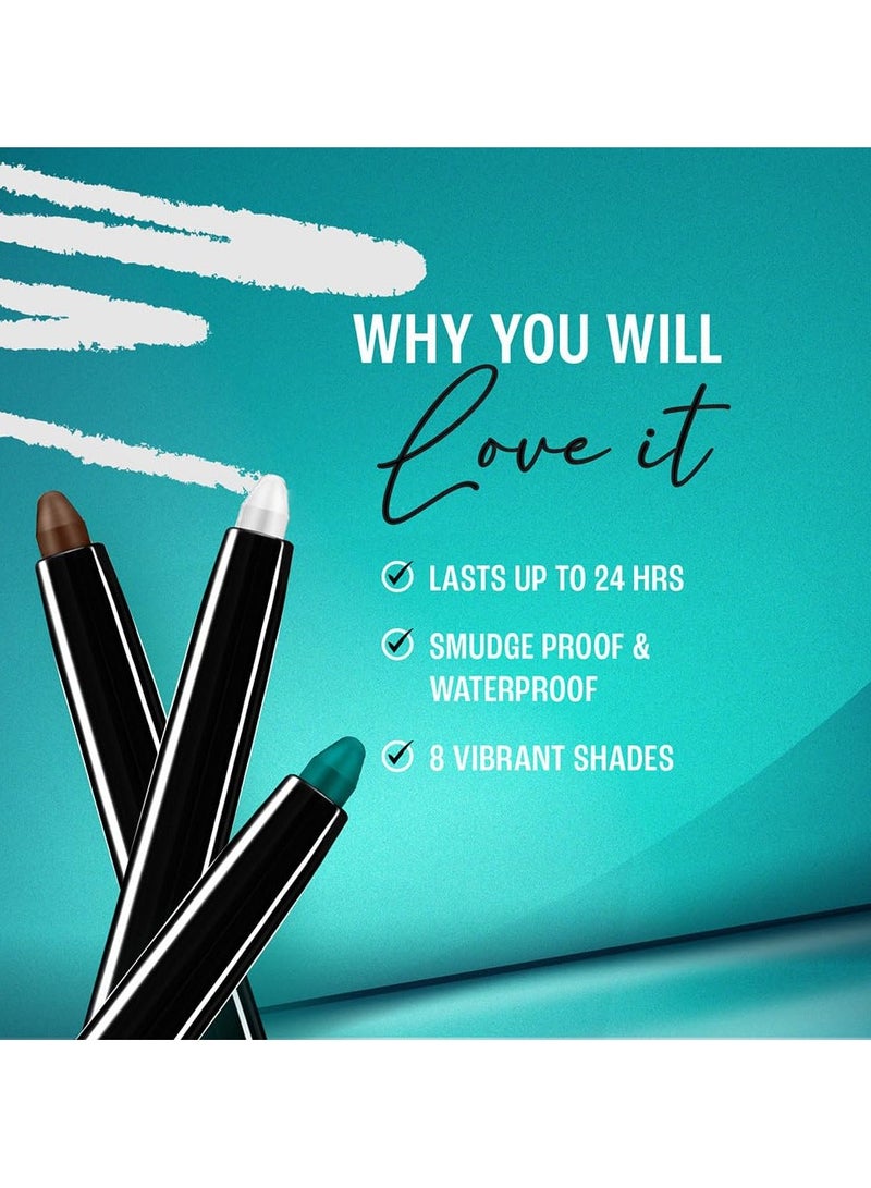 Lakme Eyeconic Black Kajal, Matte Kohl Liner in a Twist Up Pencil - Waterproof, Smudge Proof & Long Lasting Eye Makeup, 0.35 g - Image 4