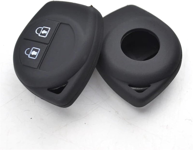 QASULER 2 Buttons Silicone Car Key Cover Case - Image 1