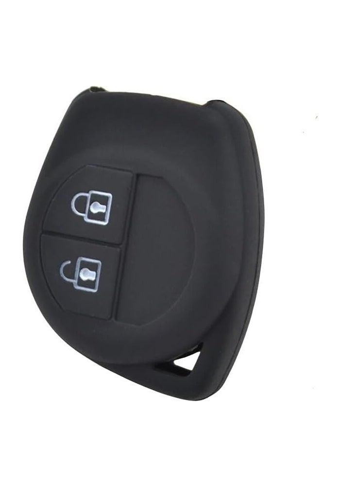 QASULER 2 Buttons Silicone Car Key Cover Case - Image 3