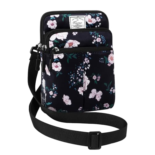 KAMO Multifunction Phone Waist Bag - One Shoulder Diagonal Cross Smart Case - Triple Zip Hipster Crossbody Purse for Women & Men - Outdoor - Image 1