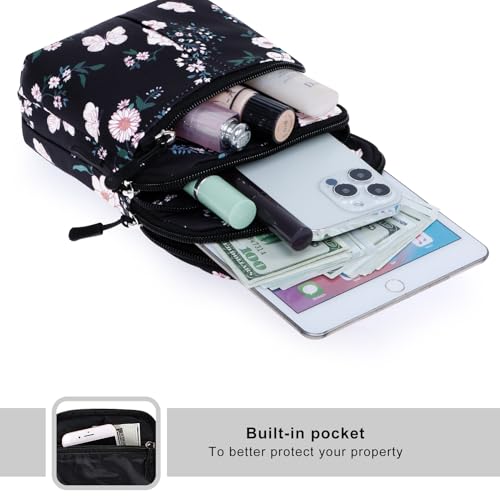 KAMO Multifunction Phone Waist Bag - One Shoulder Diagonal Cross Smart Case - Triple Zip Hipster Crossbody Purse for Women & Men - Outdoor - Image 4