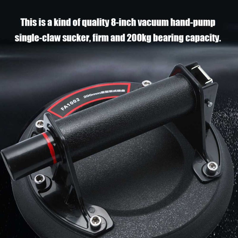 Vacuum Pump 8-Inch Vacuum Hand-Pump Single-Claw Sucker - 200Kg High Bearing Capacity Suction Cup for Glass Mover Tile Lifter Stone Handler - Image 5