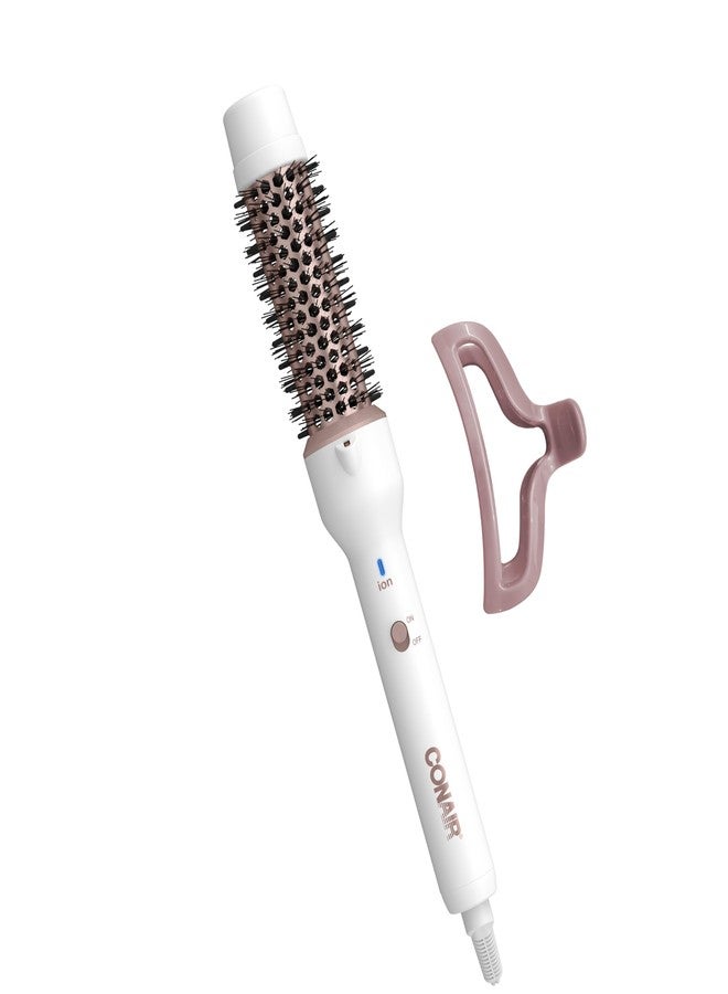 CONAIR فرشاة حرارية مزدوجة من كونير 1¼ بوصة، فرشاة دائرية مدفأة لتصفيف الشعر، التجاعيد، والتموجات، تقنية السيراميك تقضي على النقاط الساخنة الضارة للحصول على شعر ناعم ولامع - Image 1
