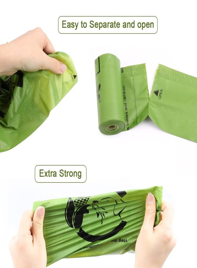 Codirom Certified Compostable Dog Poop Bags, 270 Count Landfill Friendly and Leakproof Waste Bags, Easy Open Unscented Forest Green Poop Bag for Dog, 15 Doggy Bags Per Roll (18 rolls) - Image 5