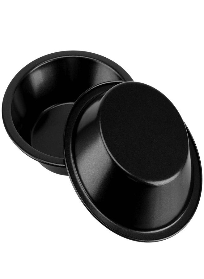 JAPCHET 15 Pack 4 Inch Mini Pie Pans,Carbon Steel Pie Tins Pizza Nonstick Pie Plate for Pie, Muffin and Egg Tarts, Black - Image 5
