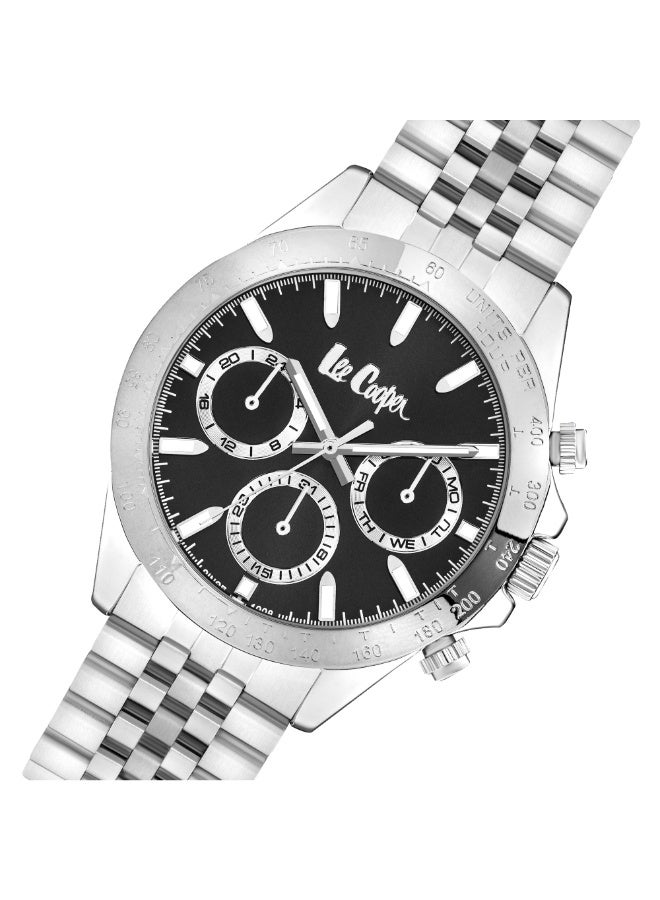 Lee Cooper ساعة معدنية متعددة الوظائف للرجال LC07963.350 - 43 مم - Image 5