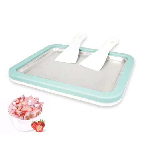 climafusion Rolled Ice Cream Maker, Instant Ice Cream Maker, Instant Gelato Pan/Roll, Homemade DIY for Fun Parent-Child Activities Families Mint Green - Image 1