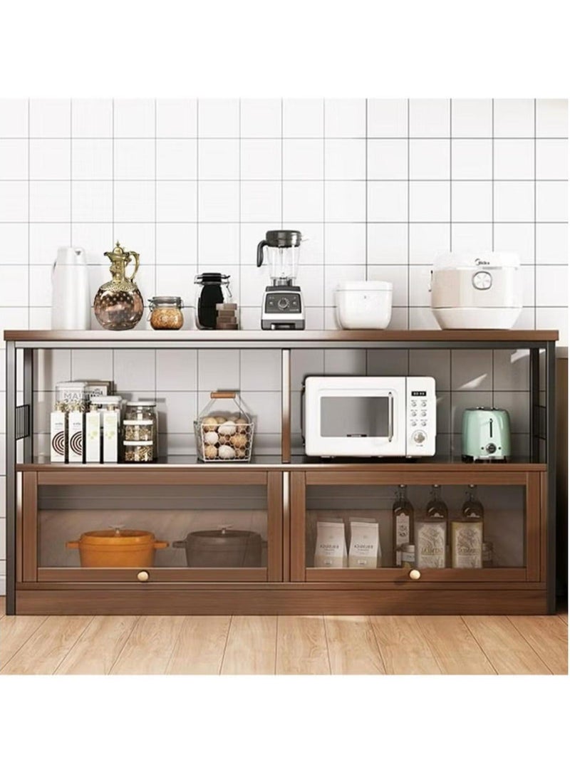 Coffee Cabinet, Large Capacity Coffee Table, Modern Minimalist Style Home Coffee Corner, Suitable for Living Room or Office - Image 5