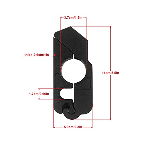 BAIONE Motorcycle Grip Lock Handlebar Throttle Security Lock Anti-Theft Scooters fit for ATV Motorcycles Dirt Street Bike (Red) - Image 5