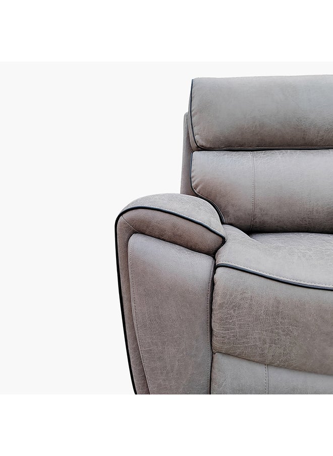 Home Box - David 4-Seater Faux Leather Corner Recliner Sofa With 2 Reclining Seats 286 x 99 x 286 cm - Image 1
