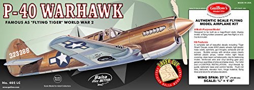 Guillows Guillow's P-40 Warhawk Laser Cut Model Kit - Image 4
