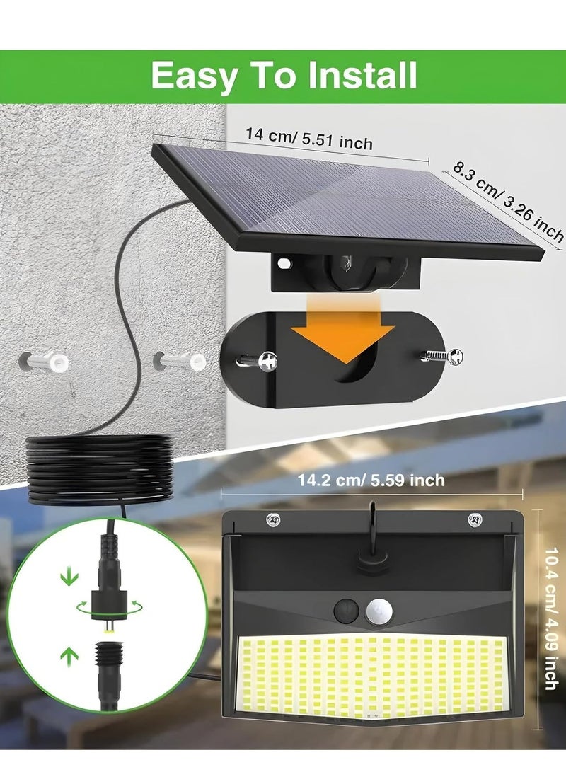 Next Life Solar Light Outdoor,426 LED Solar Motion Sensor Flood Light with Remote, Dusk to Dawn Led Solar Security Wall Light with 16.5Feet Cable IP65 Waterproof for Outside, Garage - Image 2