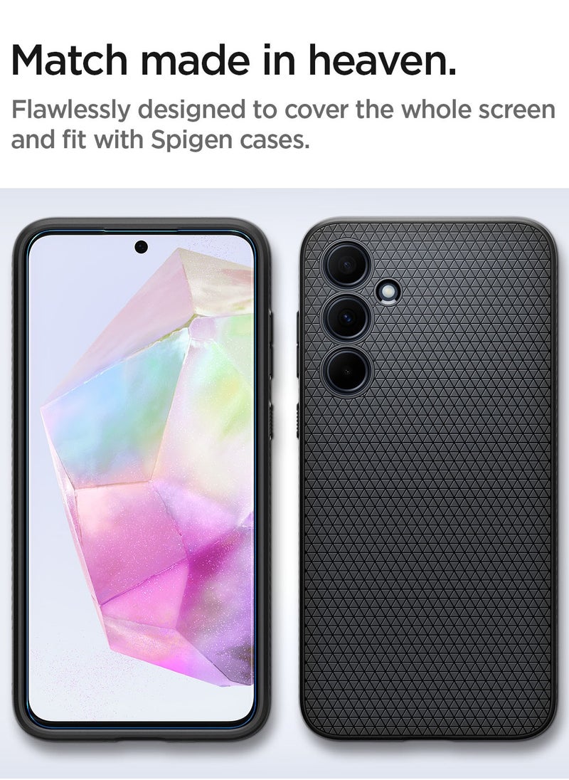 Spigen - GLAStR Align Master Tempered Glass for Samsung Galaxy A35 5G Screen Protector 2 PACK - Image 1