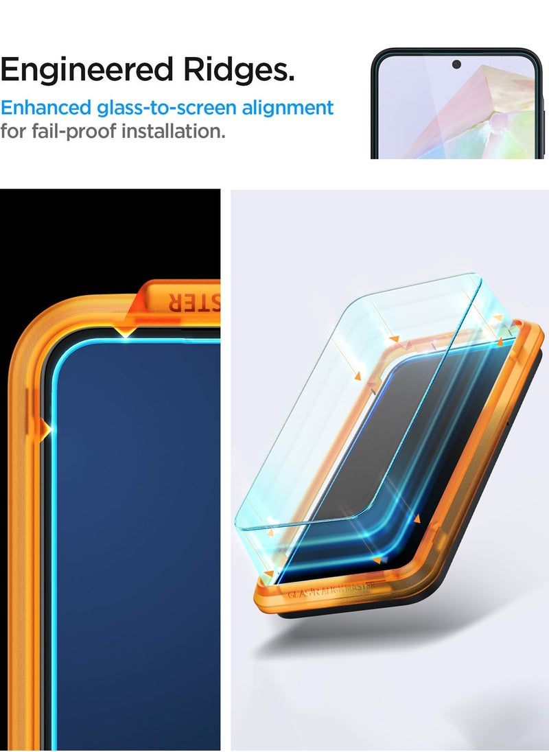 Spigen - GLAStR Align Master Tempered Glass for Samsung Galaxy A35 5G Screen Protector 2 PACK - Image 1