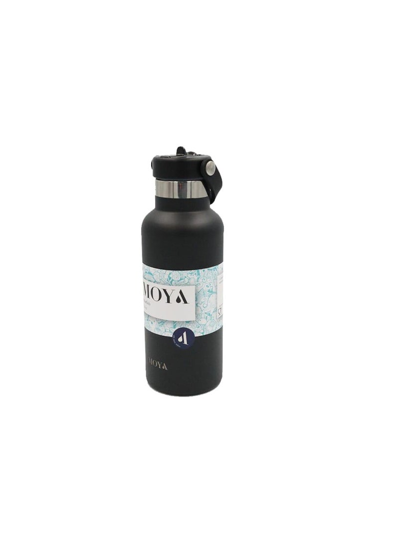 Moya "Starfish" 500ml Insulated Sustainable Water Bottle Black - Image 4