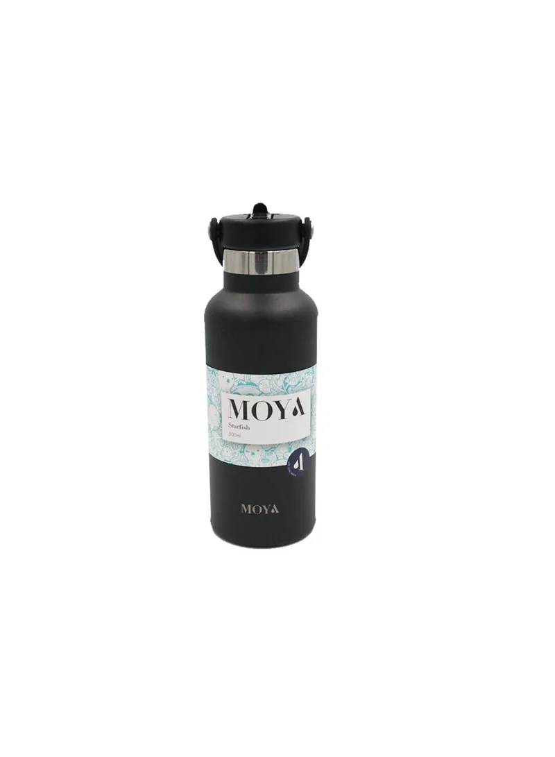 MOYA Moya "Starfish" 500ml Insulated Sustainable Water Bottle Black