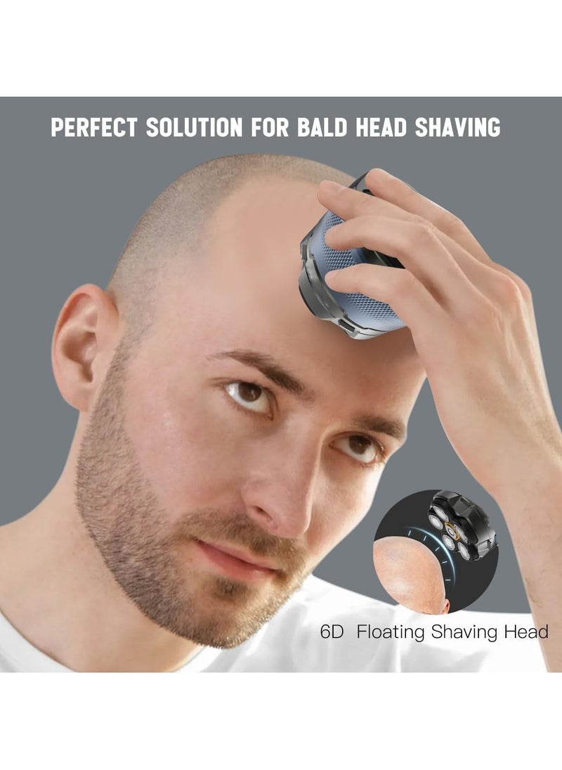 DOSCHER - Electric Shaver - Magnetic Electric Head Shaver for Bald Men with Large Battery Capacity, Rechargeable LED Display, Waterproof Wet/Dry Design, and Type-C Charging - Image 1