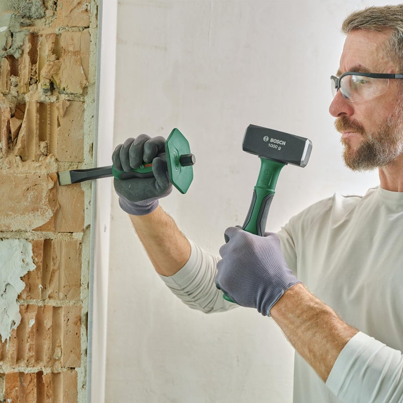 BOSCH Flat Stone Chisel 22-250mm (10") Durable, Ergonomic, And Powerful – Perfect For Removing Tiles, Chiseling Stone - Image 4