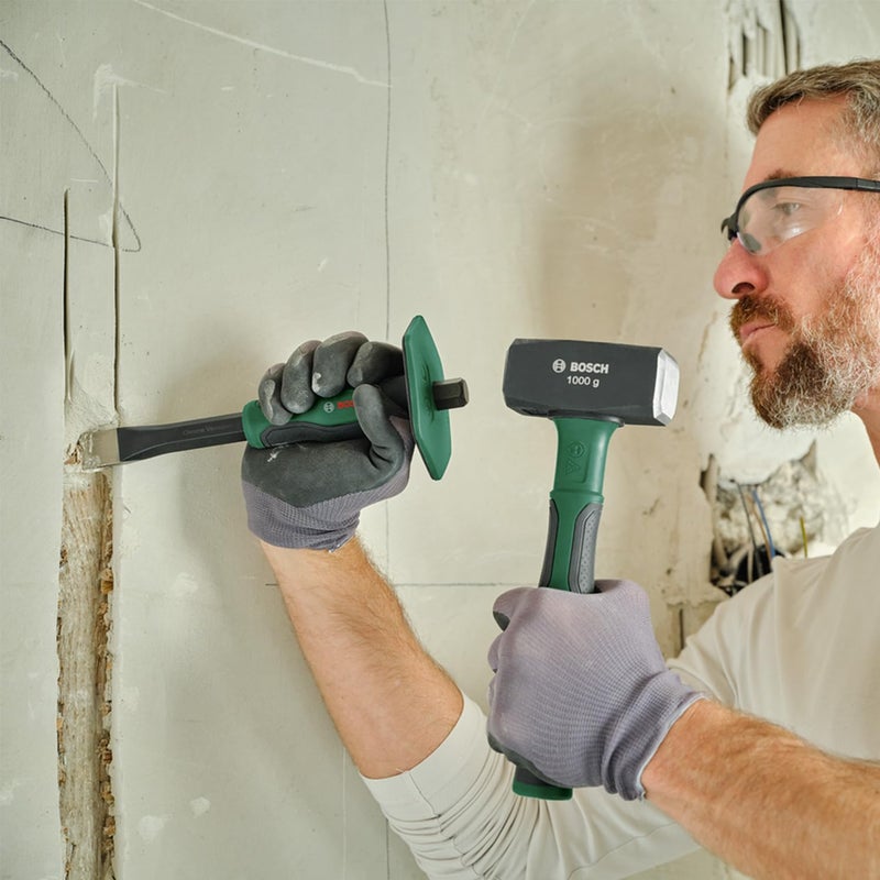 BOSCH Flat Stone Chisel 22-250mm (10") Durable, Ergonomic, And Powerful – Perfect For Removing Tiles, Chiseling Stone - Image 2