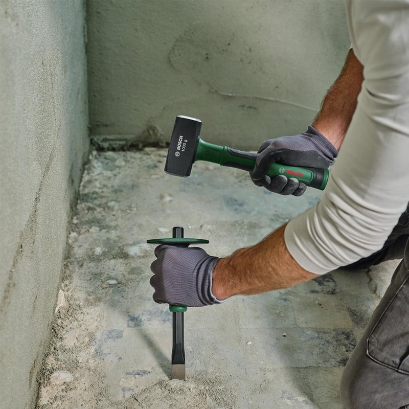 BOSCH Flat Stone Chisel 22-250mm (10") Durable, Ergonomic, And Powerful – Perfect For Removing Tiles, Chiseling Stone - Image 3