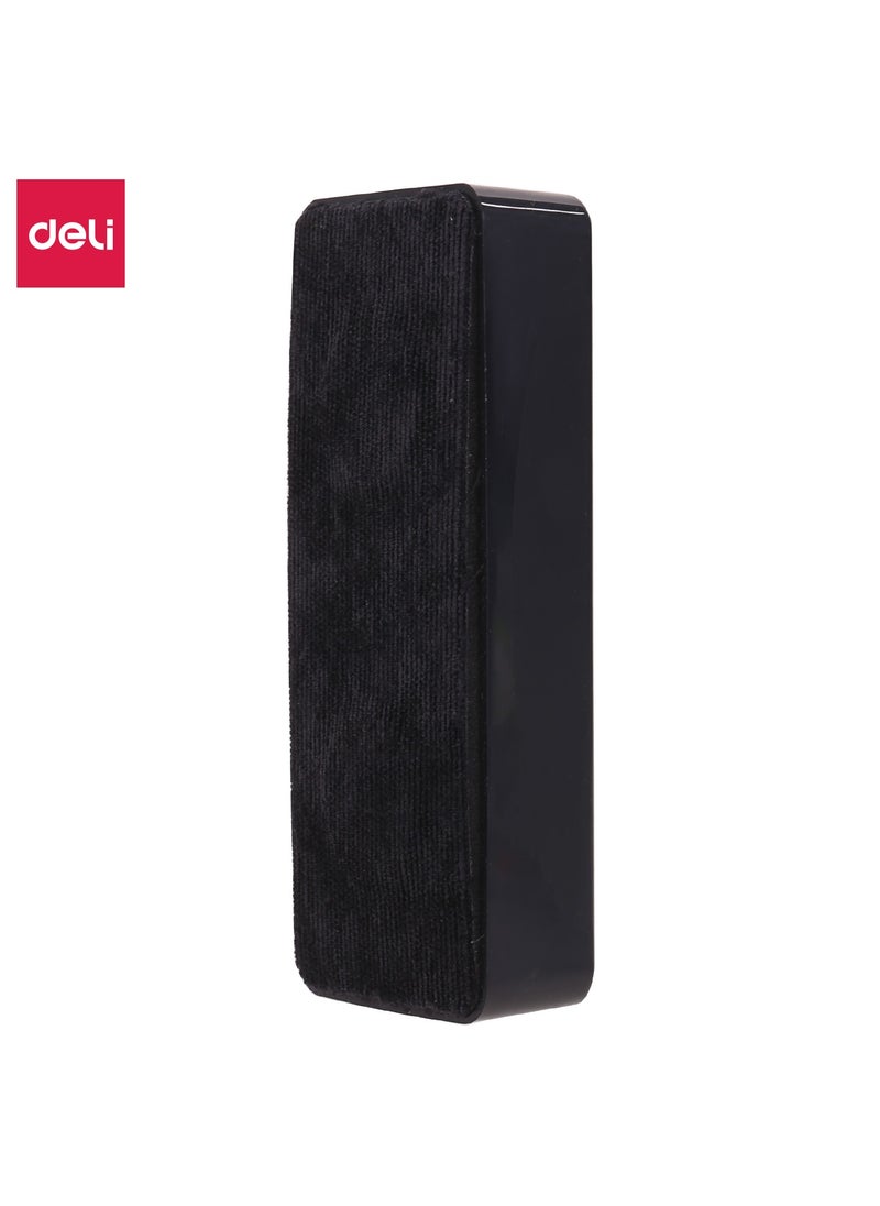 Deli Deli E7834 Magnetic Whiteboard Eraser 125×50mm Black - ideal for office, school, and home use  - Image 1