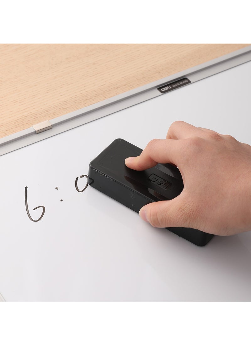 Deli Deli E7834 Magnetic Whiteboard Eraser 125×50mm Black - ideal for office, school, and home use  - Image 5