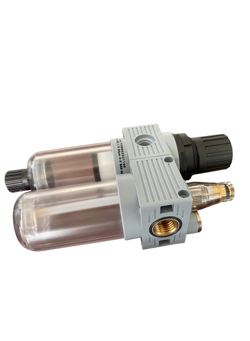 Aignep Mini Filter Regulator + Lubricator Size 1/4 Italy - Image 2