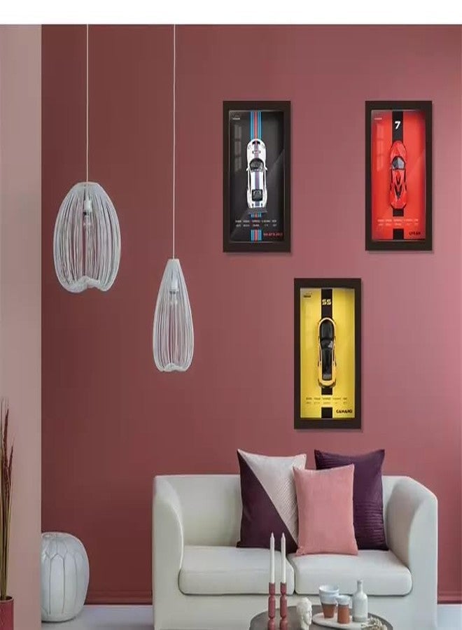 KERBRO 1:32 3D Photo Frame | Diecast Alloy Metal Sports Car Model | Hanging Wall Art Racing Decoration | Collectible Gift for Car Enthusiasts (M8 GTE) - Image 3