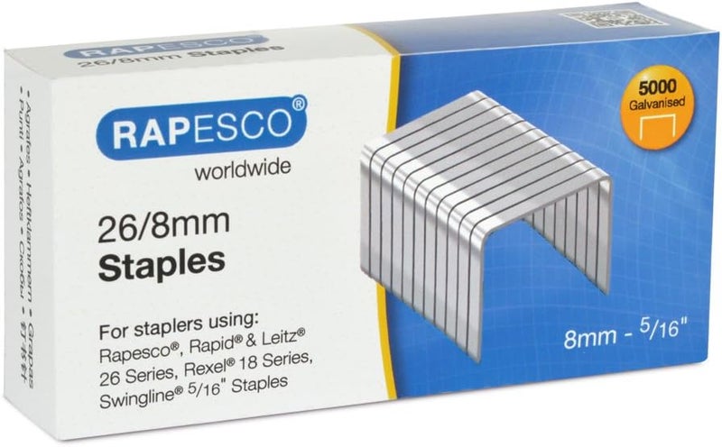 رابيسكو دباسة Rapesco 1279 Zero-01L، سعة 50 ورقة، مع 5000 دبوس مقاس 26/8 مم، لون فضي - Image 4