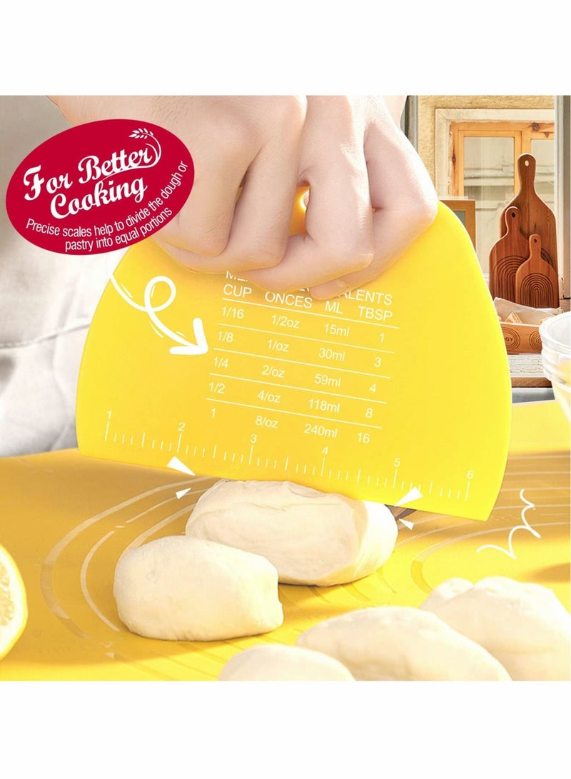 Excefore Dough Scraper Food safe Plastic 2 Pcs - Image 3