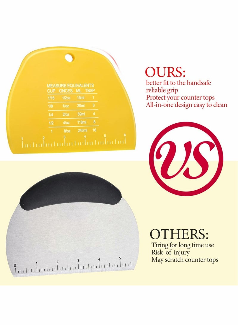 Excefore Dough Scraper Food safe Plastic 2 Pcs - Image 5