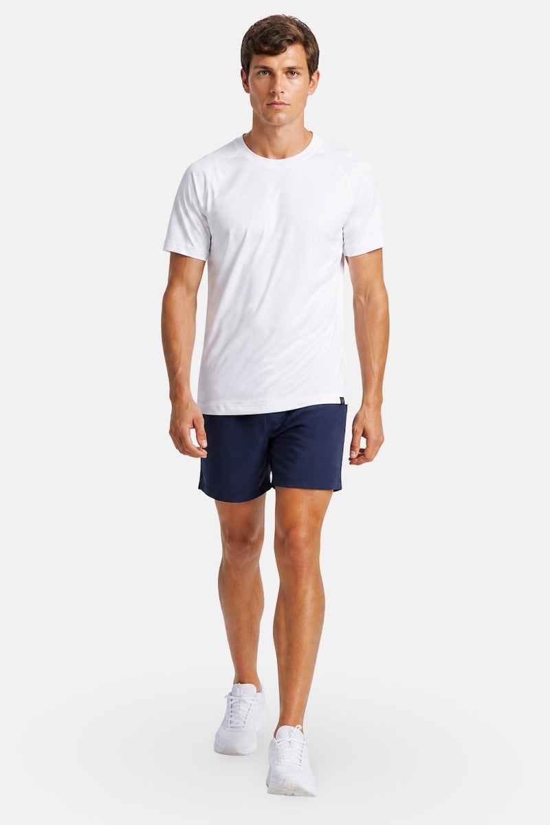 Gaiam Men Slim Fit Short Sleeve Training T-Shirt, White - Image 5
