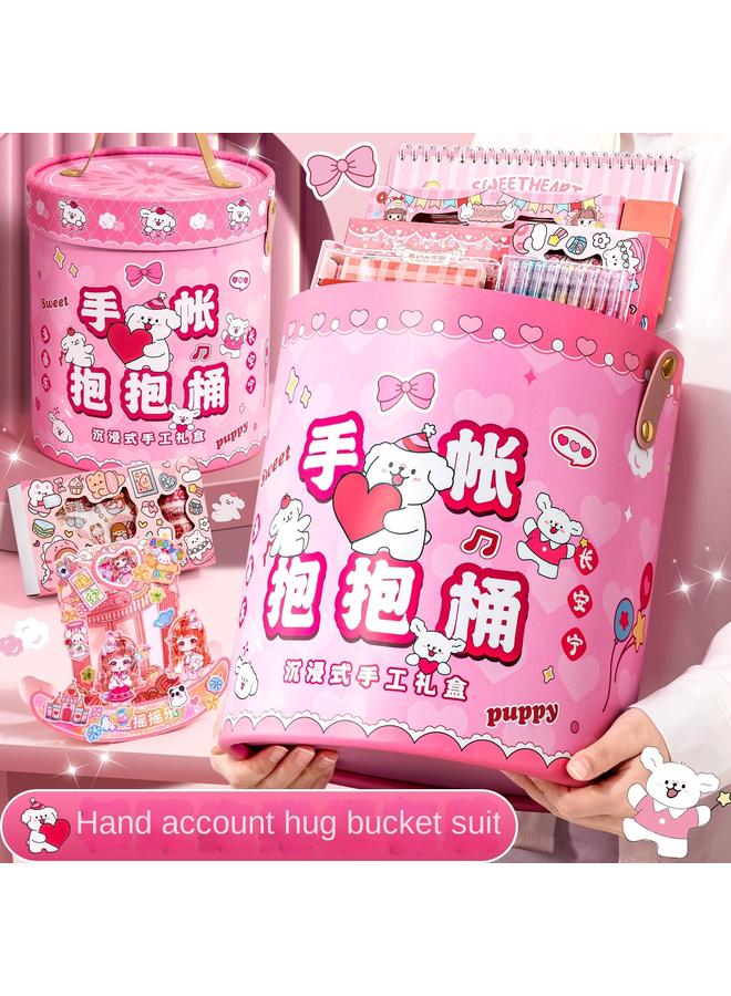 Bluejw 2024 Hand Account Holding Bucket New Cute Hand Account Suit Gift Box Hand Account Book Girl's Toy Children's Day Gift - Image 2