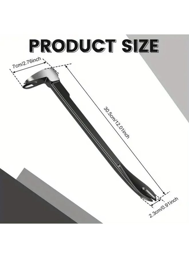 Heavy Duty Nail Puller Crowbar 305mm Manual Nail Remover Tool Non Slip Grip - Image 3